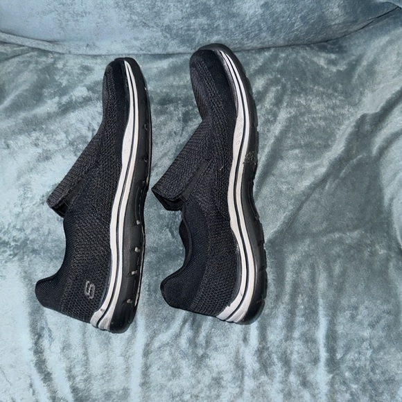 Sketchers relaxed fit air cooled memory foam slip on shoes size 12 black & grey - Picture 3 of 7